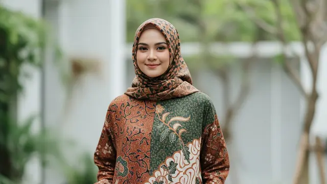 Gamis Batik Loose Fit untuk Wanita Berhijab yang Suka Kenyamanan