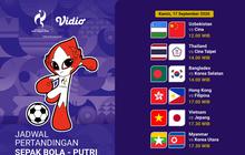 Jadwal Asian Games 2026 Women’s Football pada Matchday Kedua: Streaming di Vidio