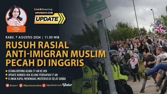 Rusuh Rasial Anti-Imigran Muslim Pecah di Inggris