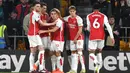 Bertandang ke markas Wolverhampton, The Gunners tampil agresif dan menang 2-0. (AP Photo/Rui Vieira)