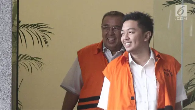 Ekspresi Asrun dan Wali Kota Nonaktif Kendari Usai Diperiksa KPK