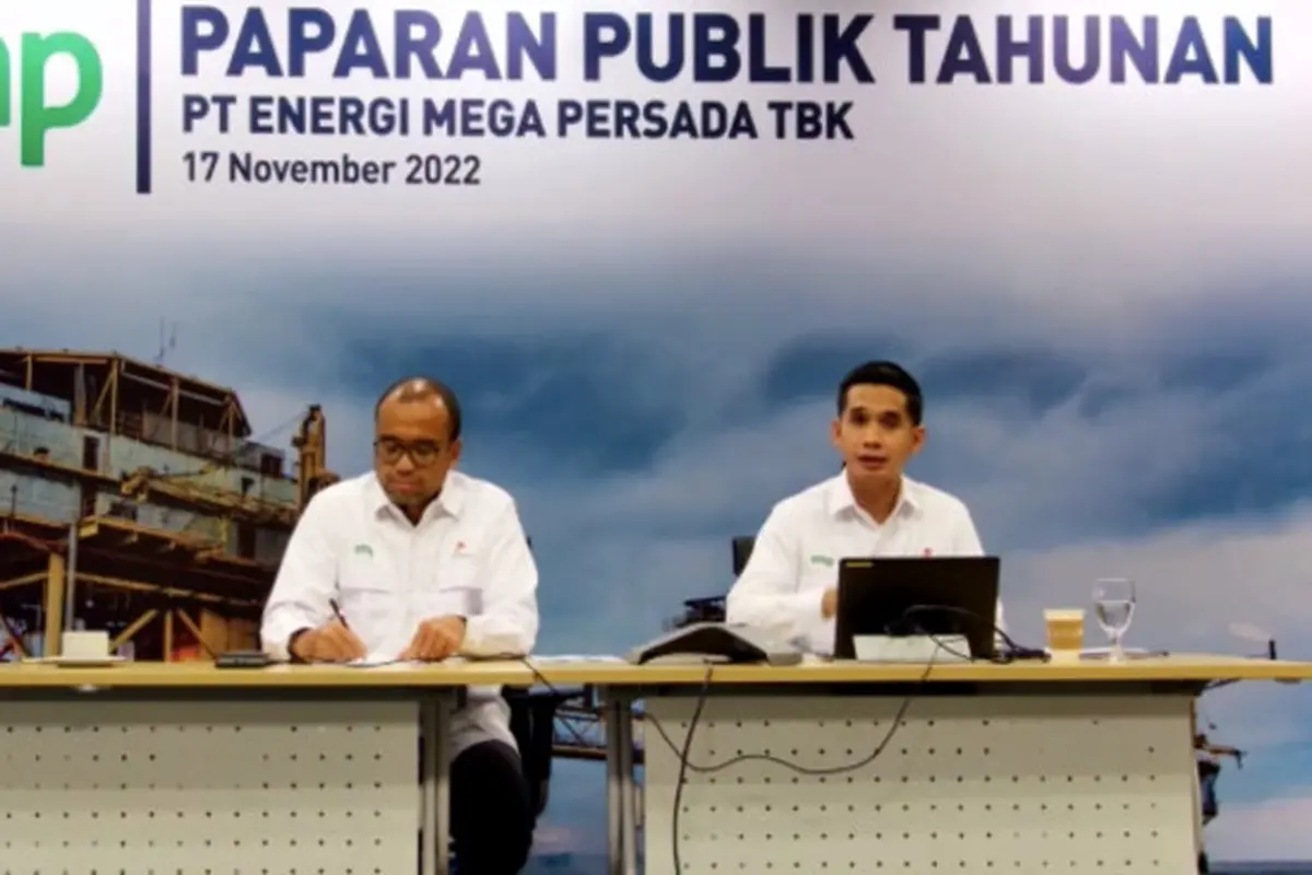 Paparan publik tahunan PT Energi Mega Persada Tbk (ENRG), Kamis (17/11/2022) (Foto: tangkapan layar/Pipit I.R)