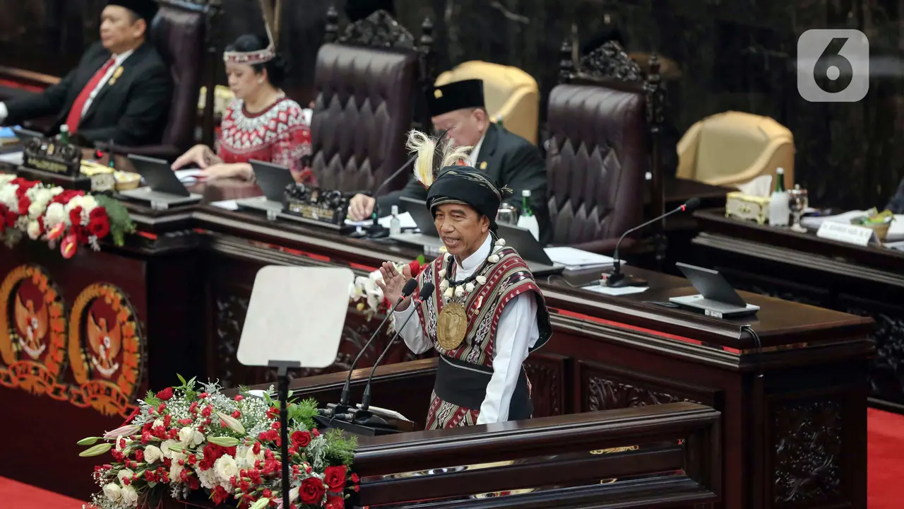 Pidato Jokowi di Sidang Tahunan MPR