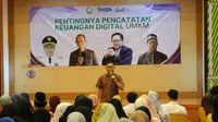 Kegiatan Pelatihan Pencatatan Transaksi Keuangan Digital yang diselenggarakan Komunitas Keluarga Khatulistiwa di Aula Gedung BI Kalbar. (Istimewa)
