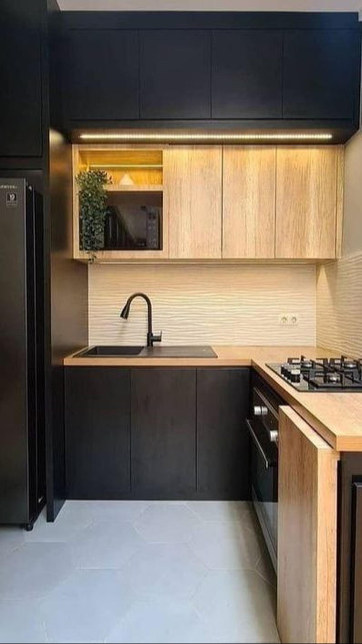 Kitchen Set Japandi Serba Hitam