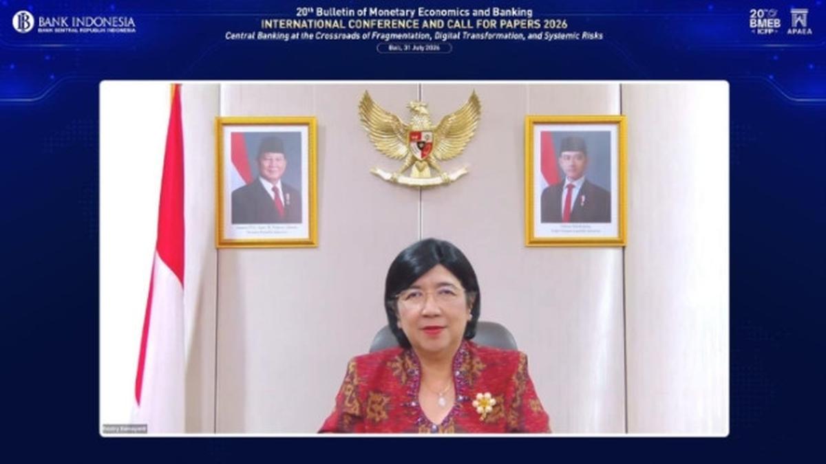 Pejabat Gubernur Sementara Bank Indonesia (BI) Destry Damayanti saat Konferensi Internasional Bulletin of Monetary Economics and Banking (BMEB) ke-20 dan Call for Papers di Bali. (Foto: Bank Indonesia)