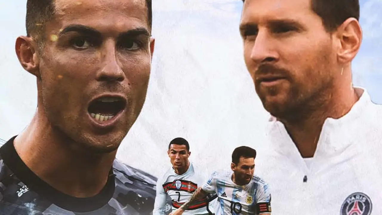 Ilustrasi - Cristiano Ronaldo dan Lionel Messi