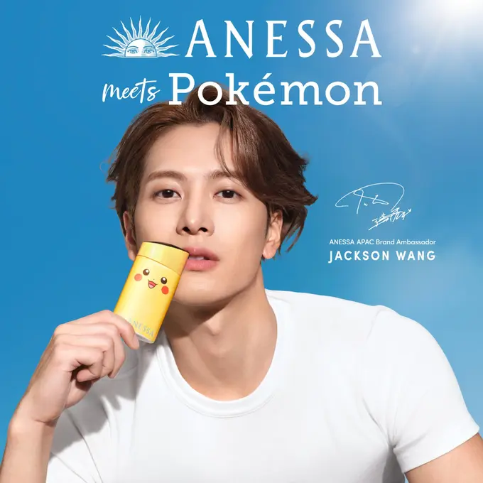 Jackson Wang Jadi Wajah Resmi! ANESSA x Pokémon Hadir Kembali dengan Edisi Terbatas Super Gemas