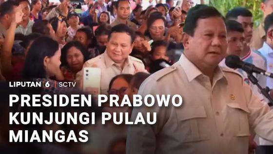 Presiden Prabowo Berjanji akan Perbaiki Fasilitas Umum di Miangas