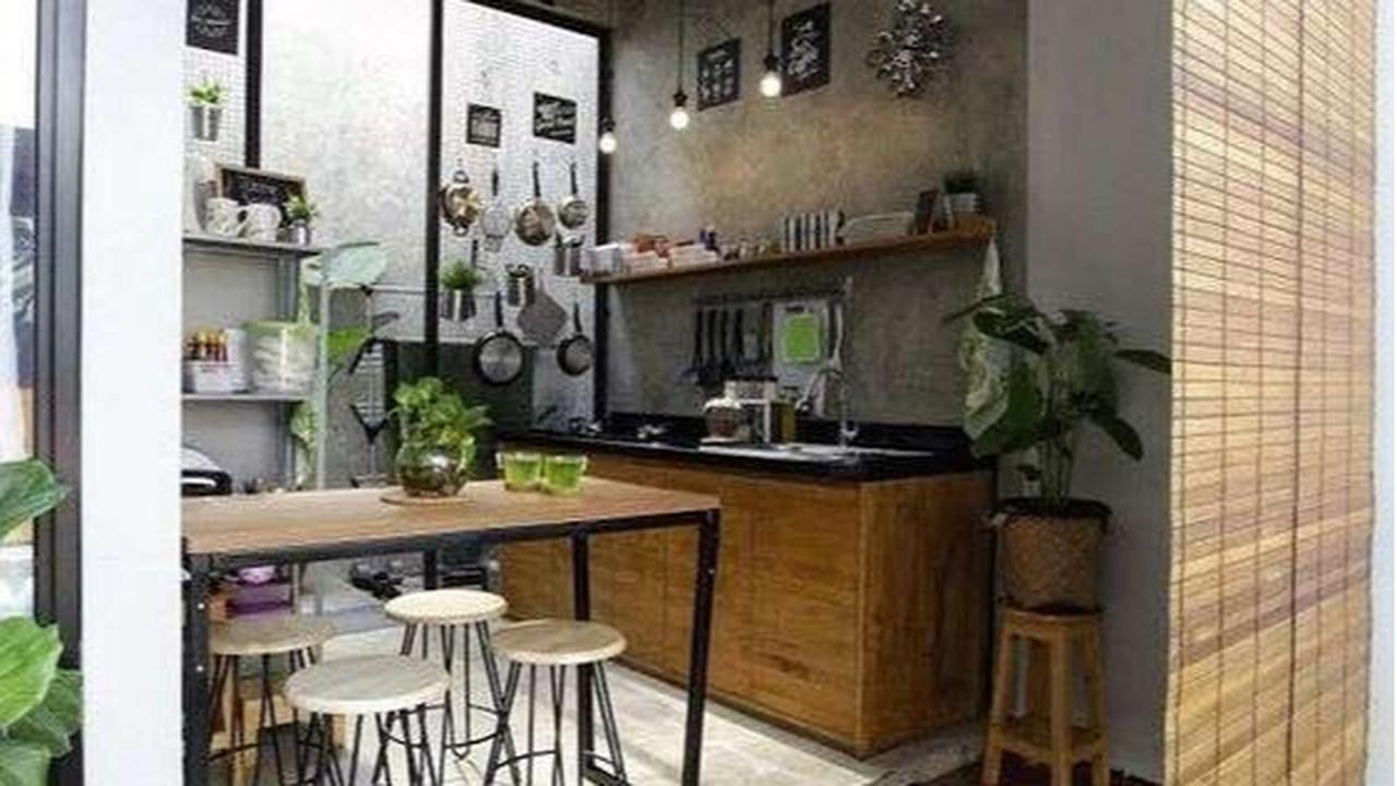 Desain Dapur Belakang Rumah yang Terbuka