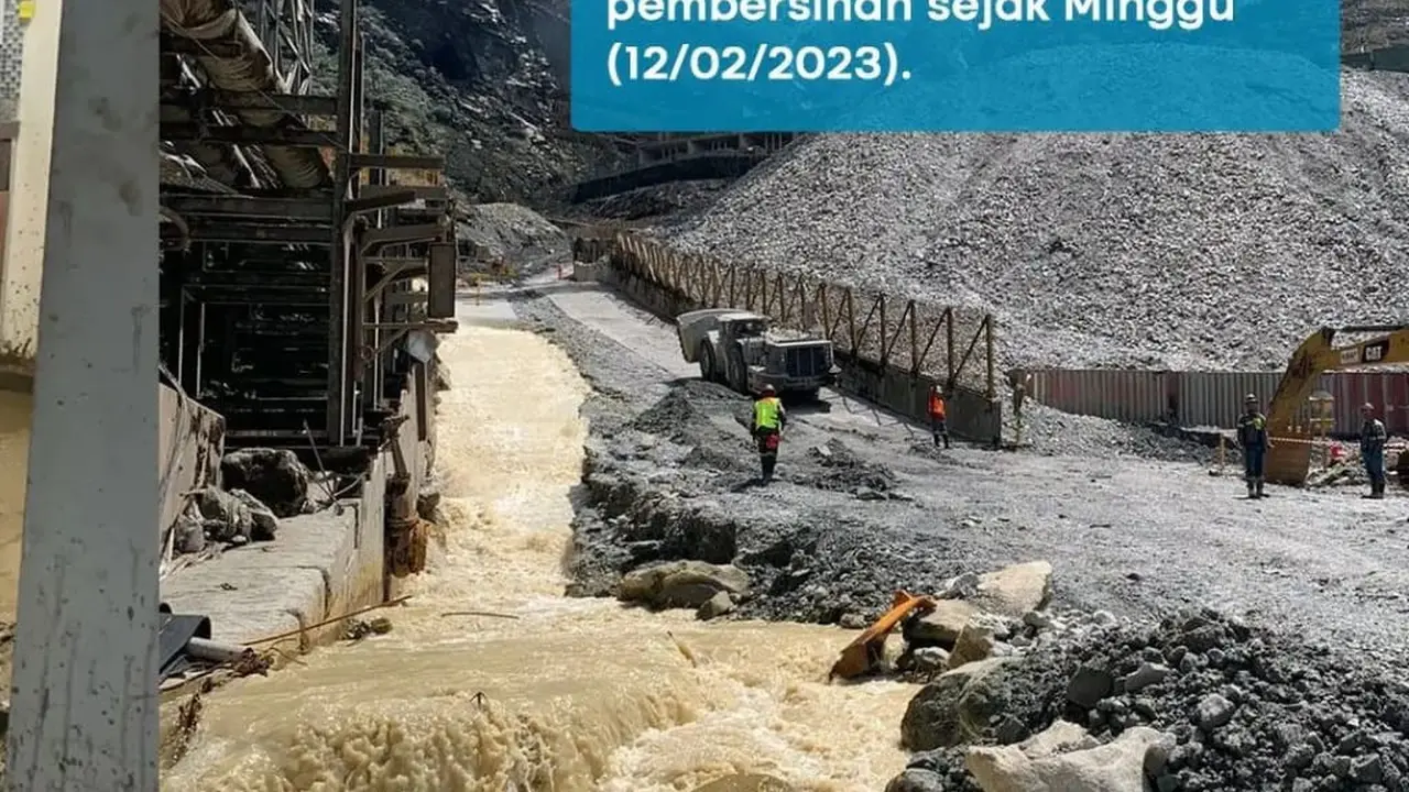 Tambang Freeport Indonesia banjir hingga longsor