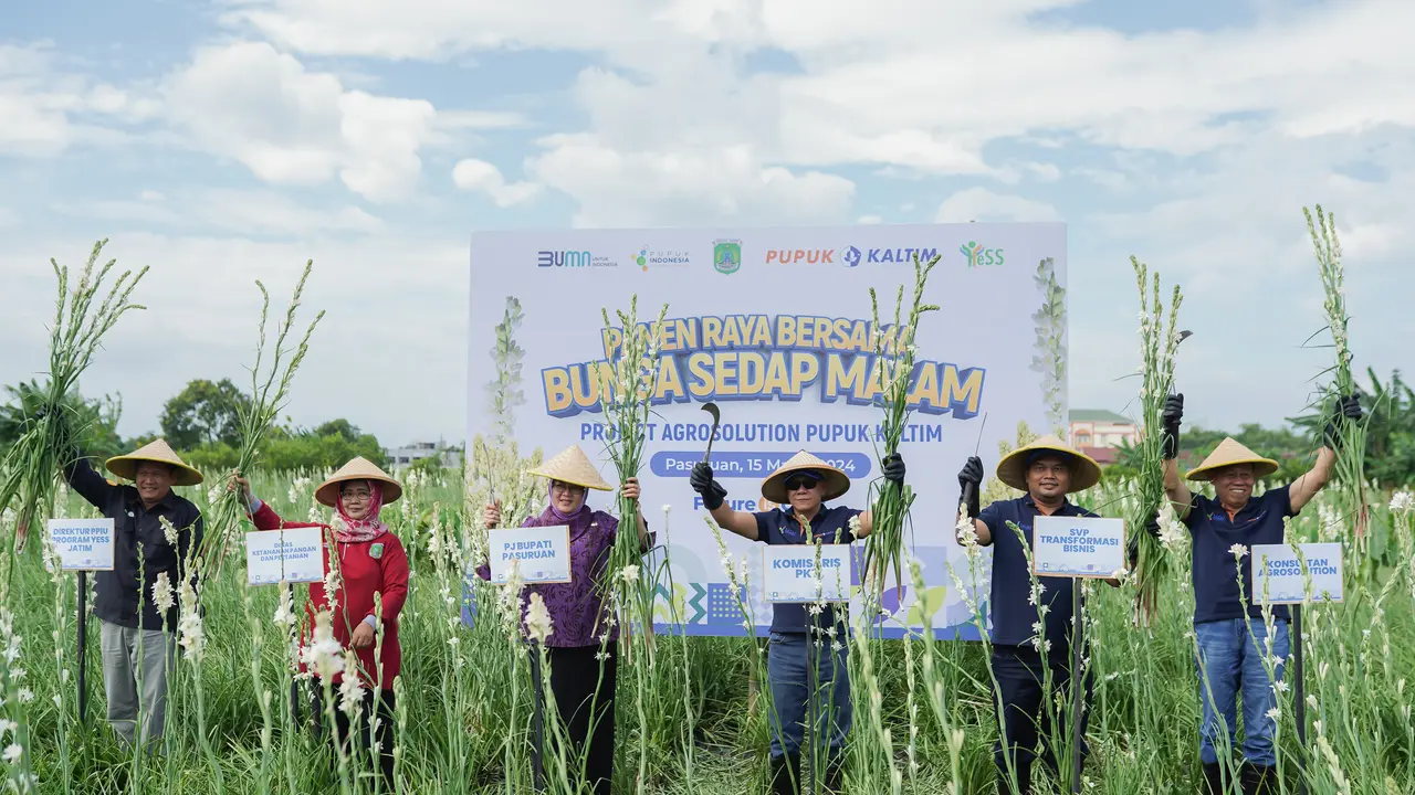 PT Pupuk Kalimantan Timur (Pupuk Kaltim) terus berupaya membantu memajukan kesejahteraan petani di Indonesia