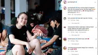 Momen Tahunan Ayu Ting Ting Ikut Potong Daging Kurban Bareng Tetangga di Depok