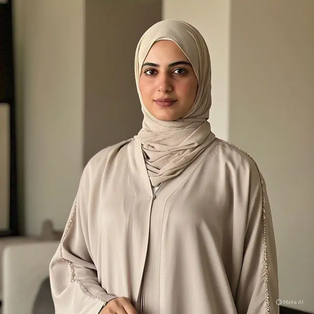 Abaya Arab One Set dengan Hijab Terintegrasi