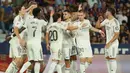Gol itu turut membawa Real Madrid menang dengan skor 4-1 atas Levante dan menyapu bersih semua laga dengan kemenangan di Liga Spanyol 2025/2026. (AP Photo/Alberto Saiz)