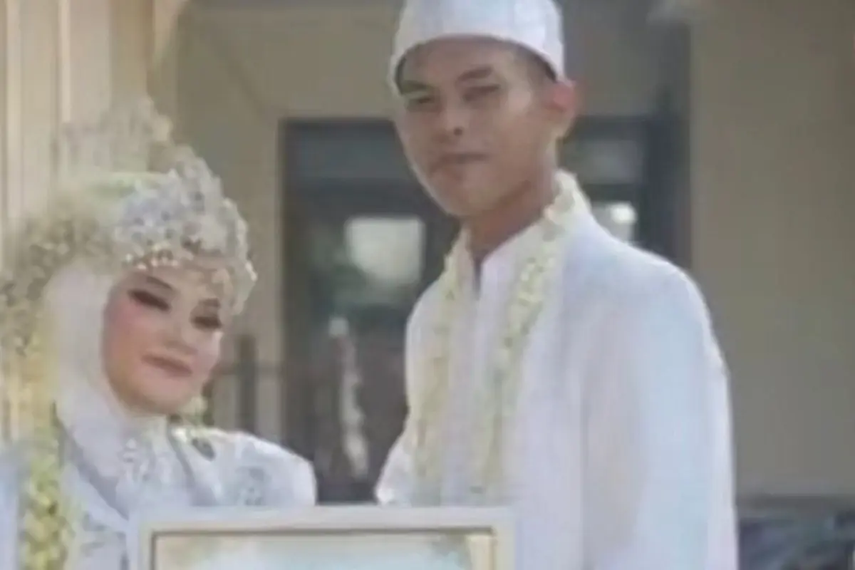 Anggi dan Fahmi saat menikah, sang pengantin wanita hilang setelah sehari menikah