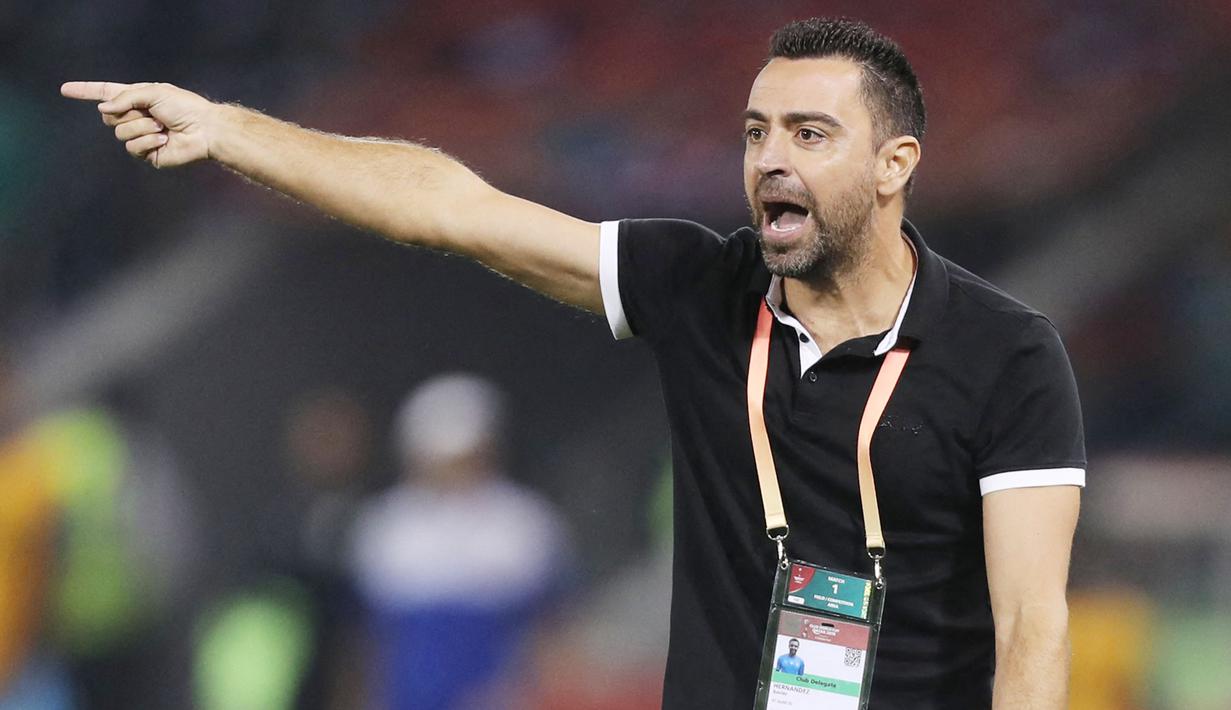 Xavi Hernandez - Legenda Barcelona ini sudah sejak lama diinginkan manajemen Blaugrana untuk mengisi kursi pelatih. Sejauh ini, prestasi Xavi sebagai pelatih juga cukup mentereng yakni dengan mempersembahkan empat trofi untuk Al Sadd. (AFP/Karim Jaafar)
