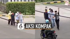 Sebuah pemandangan menyejukkan terekam kamera warganet.
