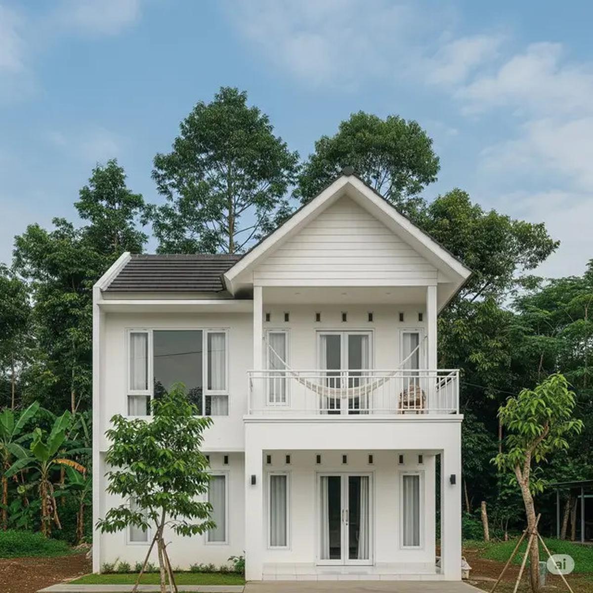 10 Inspirasi Desain Rumah Sederhana 2 Lantai di Desa, Nyaman, Asri, dan Hemat Biaya