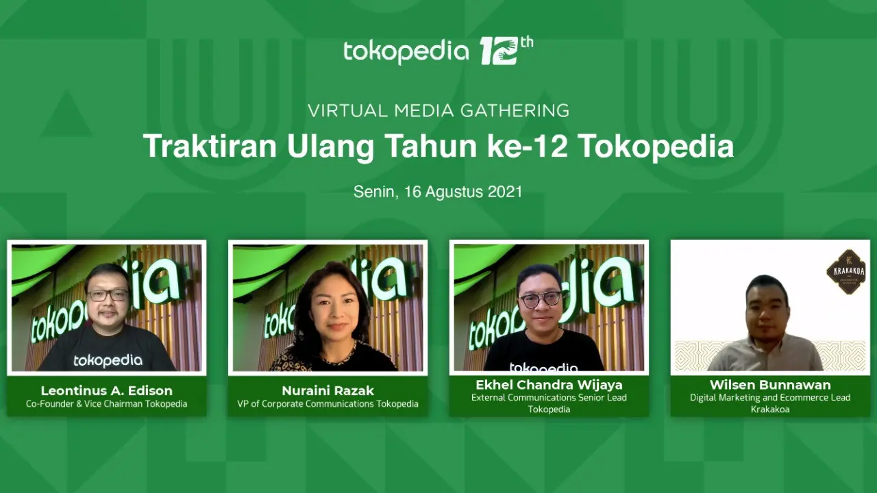 Acara Virtual Traktiran Ulang Tahun ke-12 Tokopedia