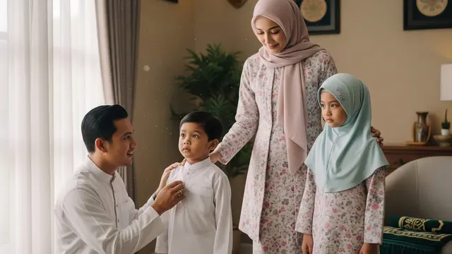 tips hindari konflik keluarga sebelum berangkat sholat id