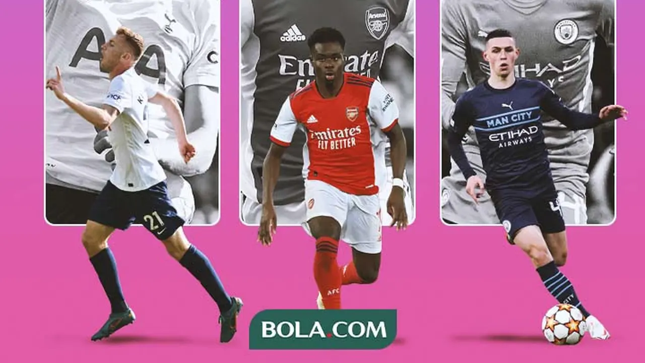 Premier League - Pemain Muda terbaik Liga Inggris: Bukayo Saka, Dejan Kulusevski, Phil Foden