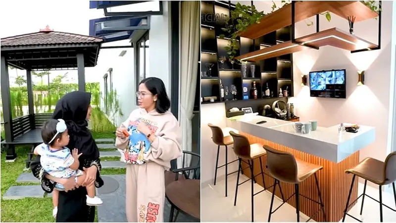 10 Potret Rumah Baru Food Vlogger Farida Nurhan, Dapur dan Mini Bar Estetik Banget