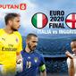 Banner Final Euro 2020 Italia vs Inggris (Liputan6.com/Abdillah)