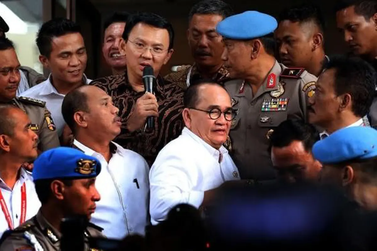 Ada Teriakan Ahok Tidak Salah di Pemeriksaan Hari Ini