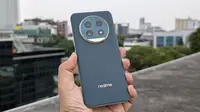 Realme 13 Pro+ 5G yang telah resmi diperkenalkan untuk pasar Indonesia. (Liputan6.com/Agustinus M. Damar)