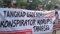 Endus Konspirasi Mobil Dinas Sekda Tangerang Raib, Mahasiswa Demo