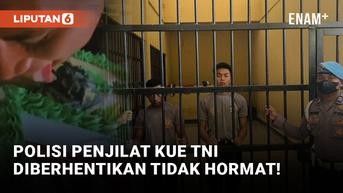 2 Polisi Dipecat Usai Jilati Kado Kue HUT TNI
