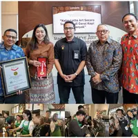 Starbucks kembali catat rekor MURI dan gelar kompetisi Latte Art untuk rayakan bulan kopi Internasional.