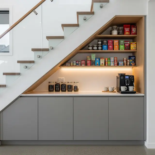 Model Dapur Kecil di Bawah Tangga