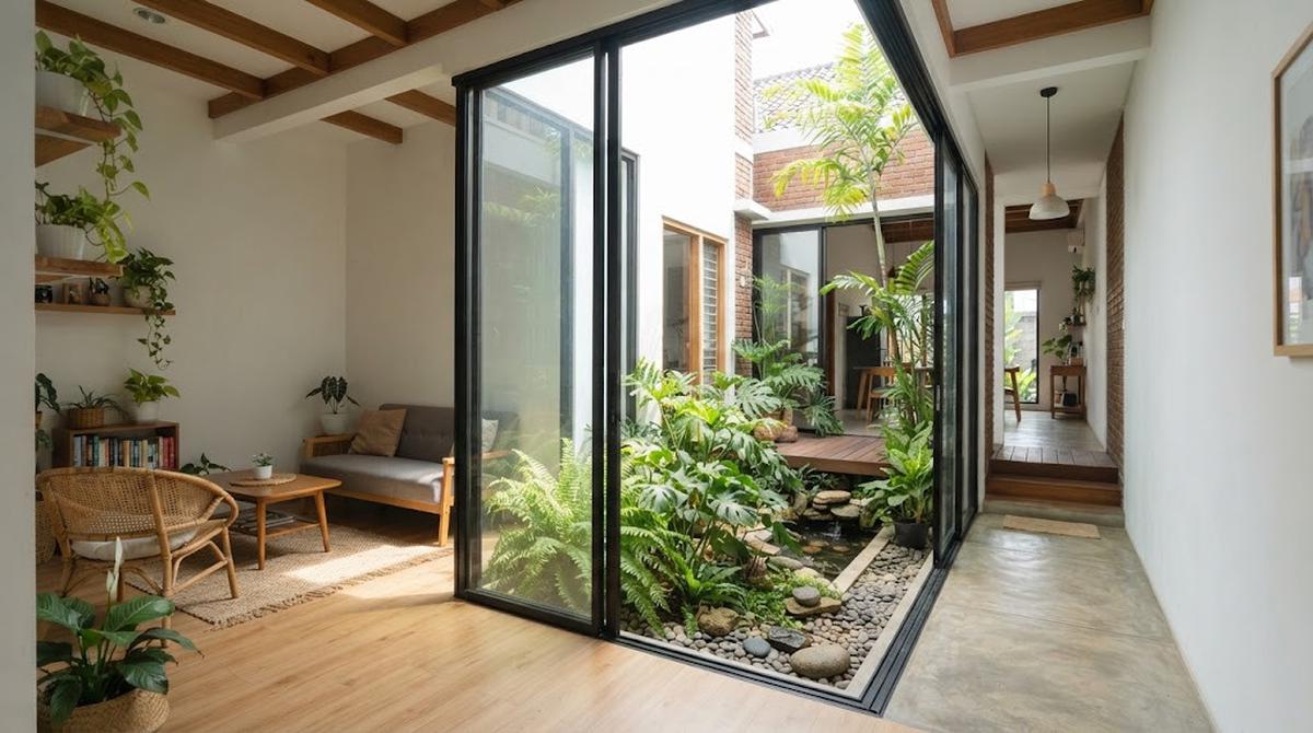 Desain Rumah Sempit Tapi Tetap Punya Taman
