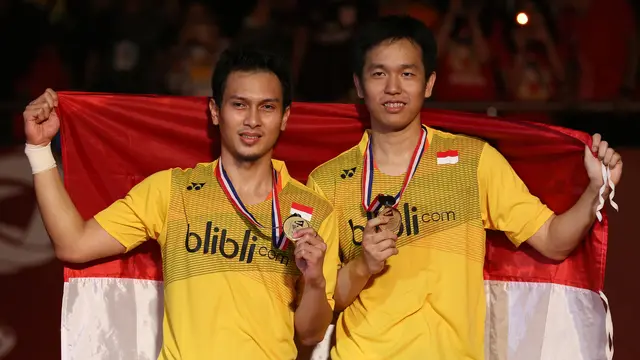 Hendra Setiawan & Mohammad Ahsan_(Bola.com/Arief Bagus)