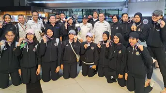 Jadi Runner-up Princess Cup 2024 di Thailand, Timnas Voli Putri Indonesia U-18 Tiba di Bandara Soetta