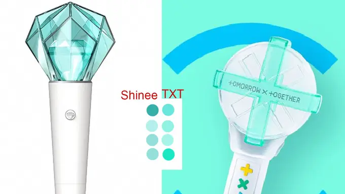 Lightstick SHINee dan TXT (smglobalshop.com - Twitter/ bighit_merch)