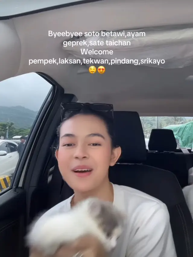 6 Potret Dinda Mahira Mudik Lebaran ke Palembang, Nikmati Perjalanan Pulkam Lewat Darat