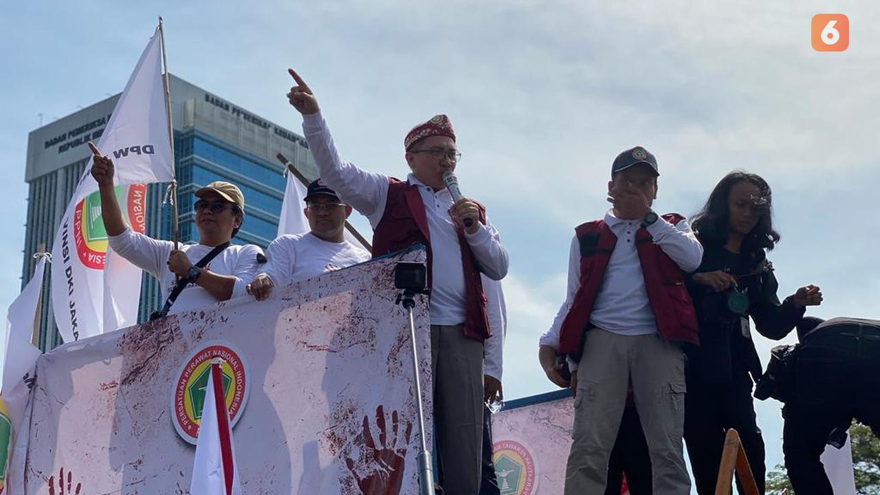 Persatuan Perawat Nasional Indonesia (PPNI) yang Menjadi Pemeran Utama dalam Menyuarakan Aspirasi Organisasi Profesi Membeberkan Alasan Menolah RUU Kesehatan Disahkan Hari Ini (Ade Nasihudin Al Ansori/Liputan6.com)