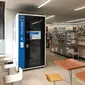 Telecube, sebuah ruang kerja/kantor seukuran bilik telepon, marak bermunculan di seluruh Jepang menyusul permintaan akan ruang kerja publik yang terus melonjak saat pandemi COVID-19 (Telecube / Mitsubishi Estate)