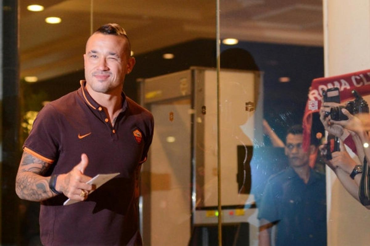 Totti dkk tiba di Jakarta