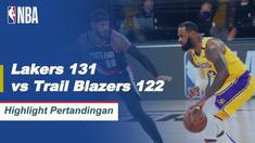 Berita video highlights NBA antara Los Angeles Lakers melawan Portland Trail Blazers pada gim kelima playoff wilayah barat yang berakhir dengan skor 131-122, Minggu (30/8/2020) pagi hari WIB.