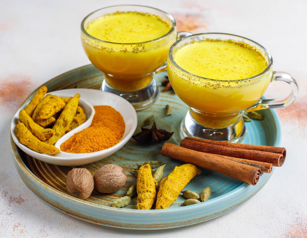 Ilustrasi Haldi Doodh