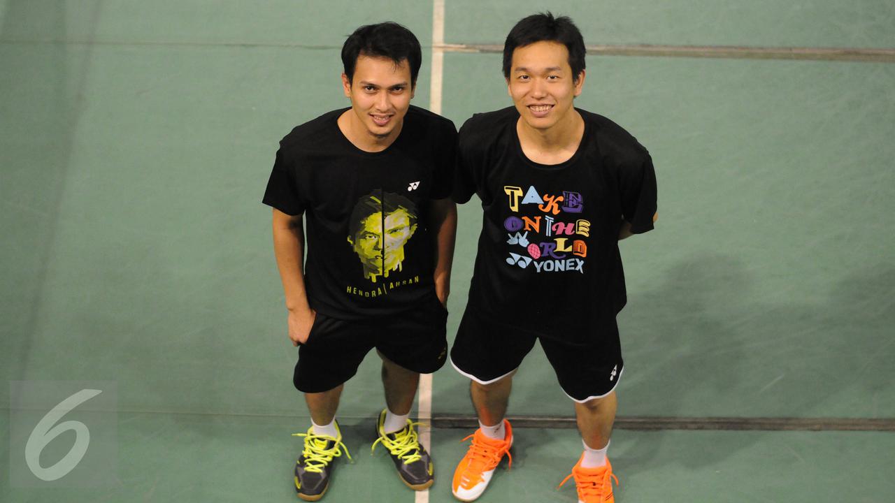 Mohammad Ahsan (kiri) dan Hendra Setiawan