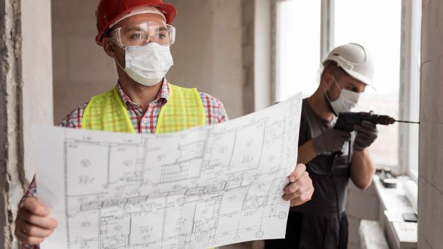 Ilustrasi bekerja, arsitek, arsitektur