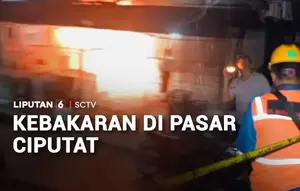 Kebakaran di Pasar Ciputat