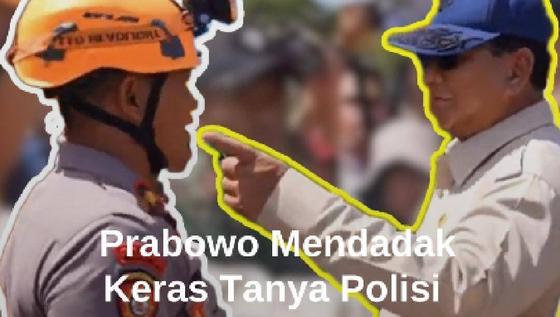 Dijawab Lantang Polisi, Tegas Prabowo Tanya saat Tinjau Lokasi Bencana: Masih Kuat?