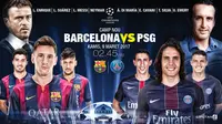 Susunan Pemain Barcelona Vs PSG: Trio MSN Starter