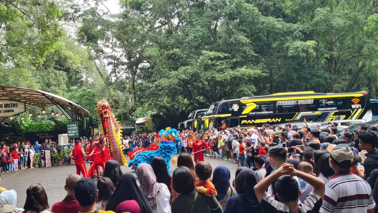 Taman Safari Indonesia (TSI) Bogor saat libur Imlek 2023